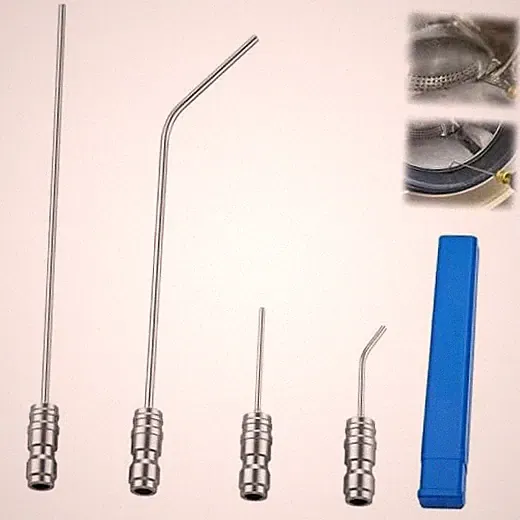4 Pack Pressure Washer Nozzle Kit, Stainless Steel Needle Nozzle Set, 1/4"