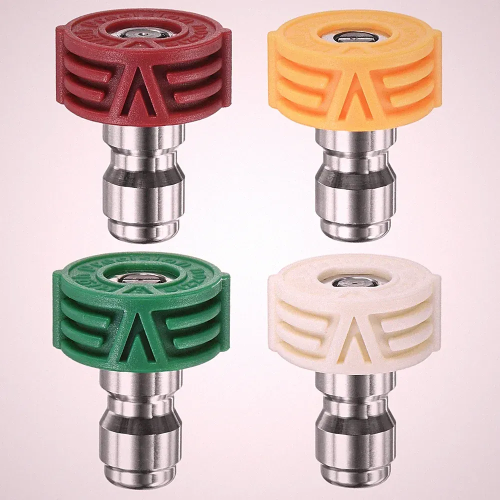 4-Pack Pressure Washer Nozzle Set, Multi-Degree, Orifice 2.5