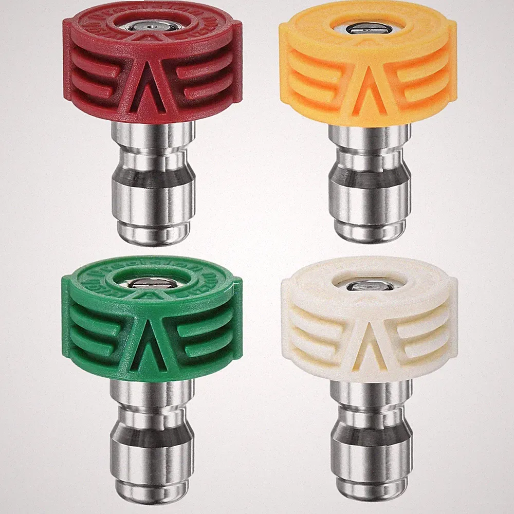 4-Pack Pressure Washer Nozzle Set, Multi-Degree, Orifice 4.0