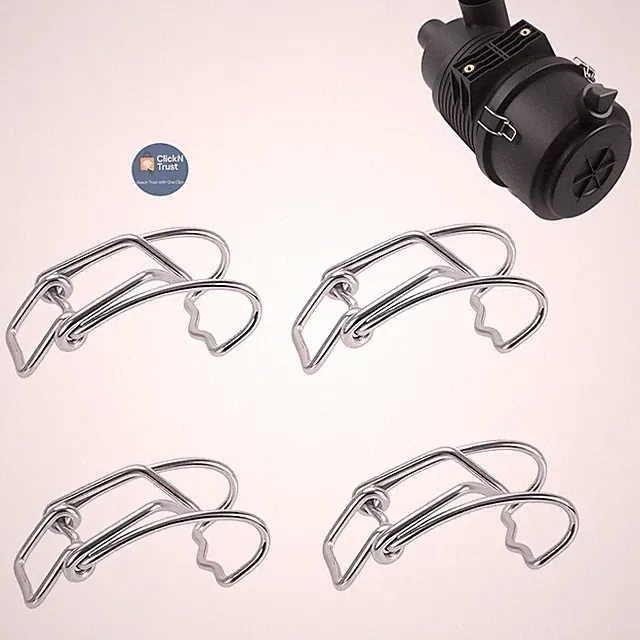 4 Pcs P538928 Air Cleaner End Cap Metal Clip Compatible with Dona-ldson, Air...