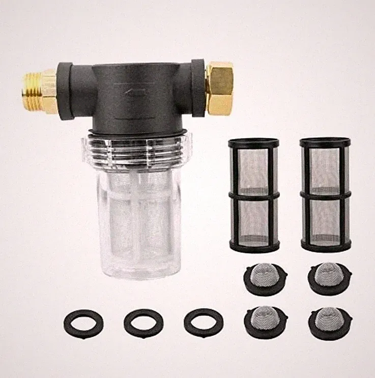 4 Peice Garden Hose Inlet Filter for High Pressure Washer Sediment Filter