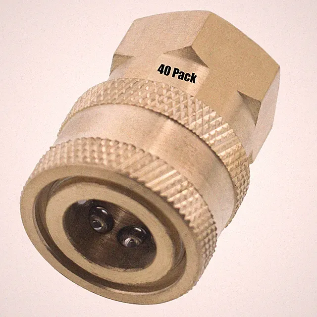 (40) 1/4" FPT Female Brass Socket Quick Connect Coupler Pressure Washer Nozzle