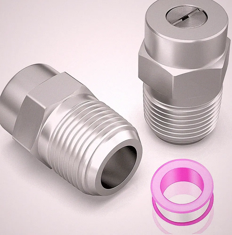 40 Degree Surface Cleaner Tips, 1/4 Inch NPT Male, 2.5 Orifice, 4000 PSI Threade