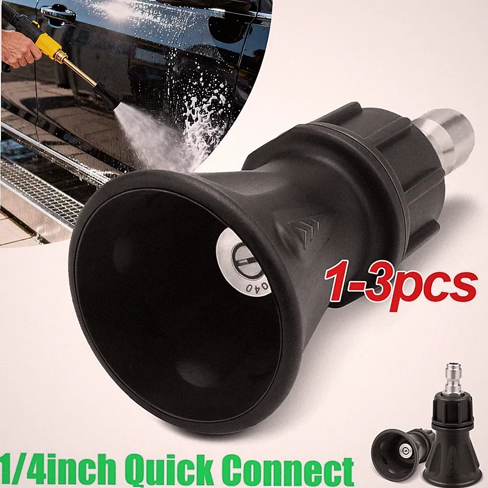 40 Degrees High Pressure Washer Nozzle with Guard, 1/4” Quick, 4.0 Orifice