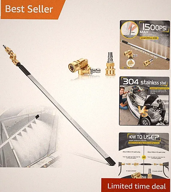 40 Inch Portable Radiator Cleaning Wand for Cars Trucks RVs