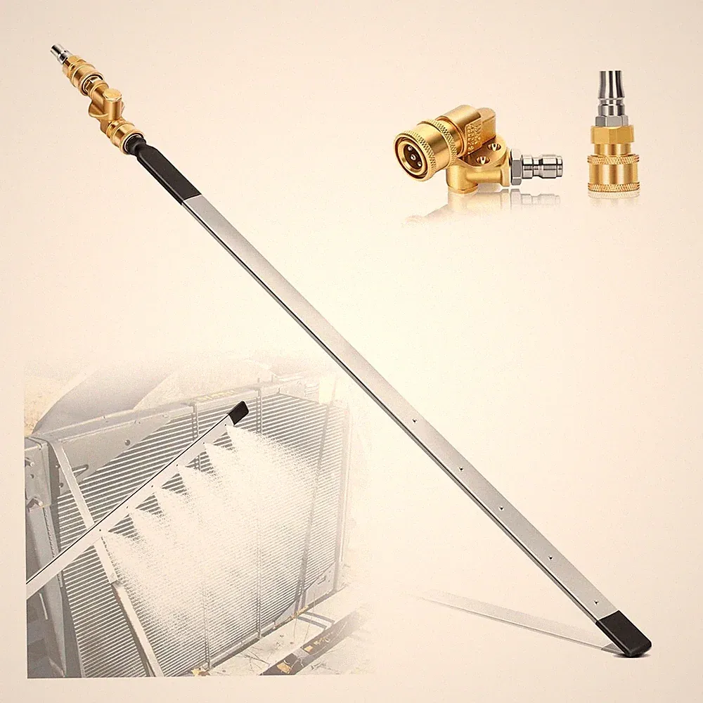 40" Radiator Cleaning Wand Pressure Washer Attachment 4500 PSI Water Air