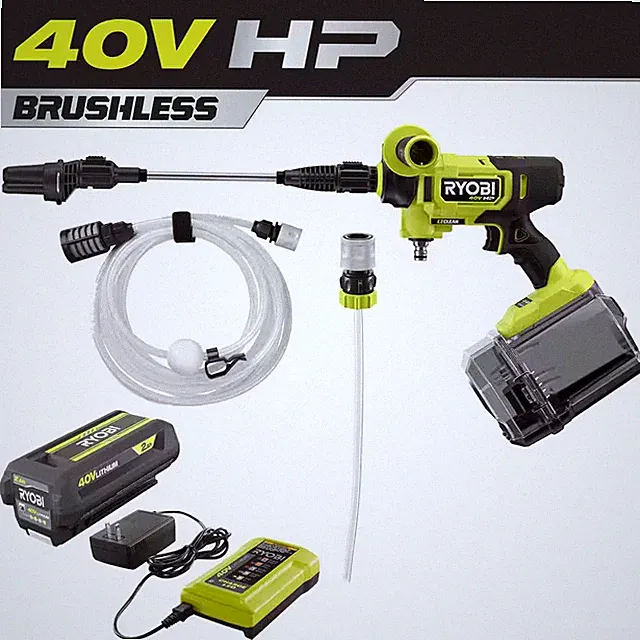 40-Volt HP Brushless EZClean 600 PSI 0.7 GPM Cold Water Power Cleaner with 2.0 A