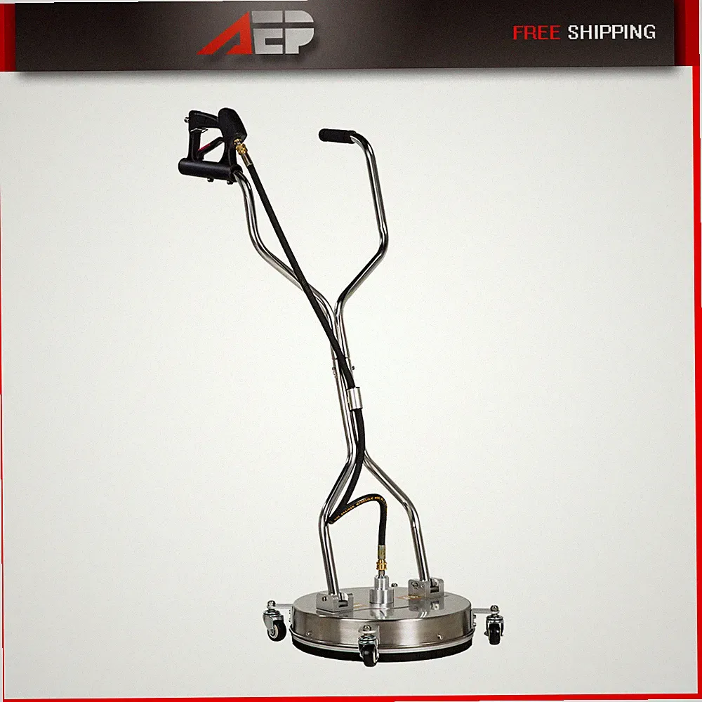 4000 psi 16.5" Pressure Washer Surface Cleaner With Handles & 4 Spinner Wheels