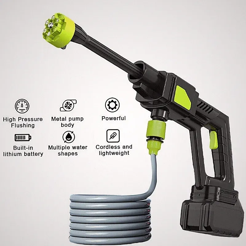 4000 PSI 300W Wireless High Pressure Car Washer Tool Kit Portable Wash Cleaner