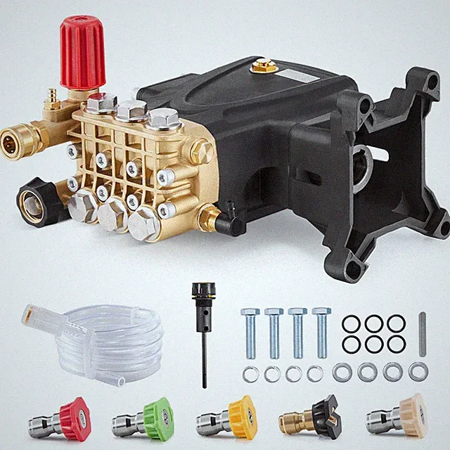 4000 PSI 4.0 GPM Electric Pressure Washer Pump Horizontal Plunger