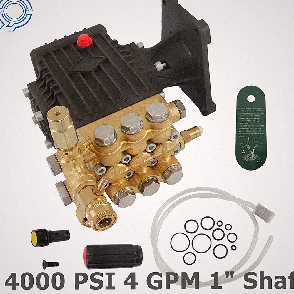 4000 PSI 4.0 GPM Pressure Power Washer Pump 1" Hollow Shaft Water Pump