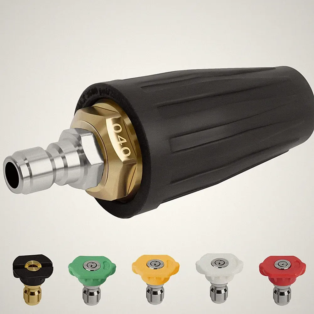 4000 PSI 4.0 GPM Pressure Washer 360 Rotating Turbo Spray Nozzle 1/4" 5 PCS