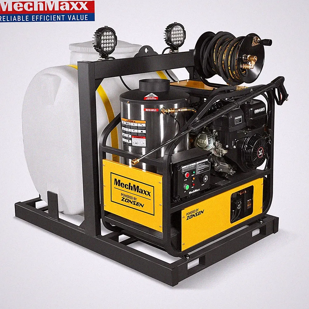 4000 PSI 4 GPM Hot Water Pressure Washer Skid Mounted with 175 Gal Tank, HPW40DT