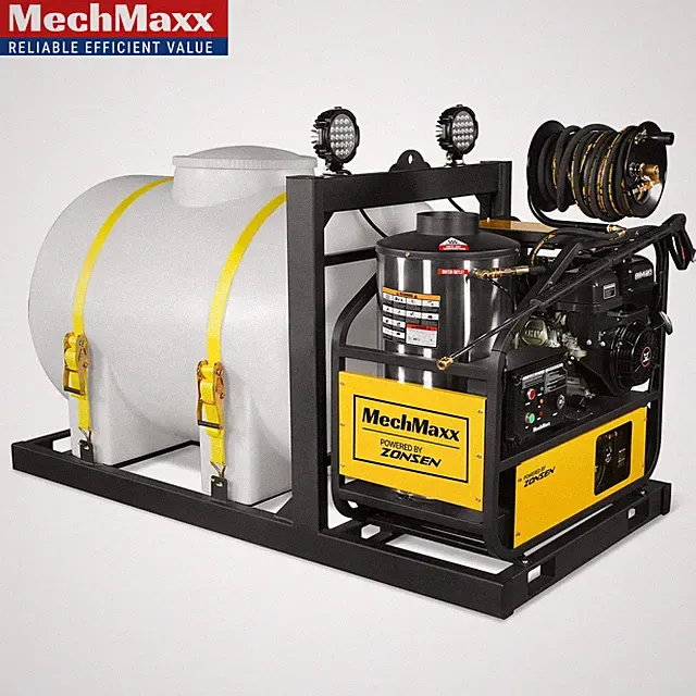 4000 PSI 4 GPMHot Water Pressure Washer Skid Mounted with 245 Gal Tank, HPW40DBT