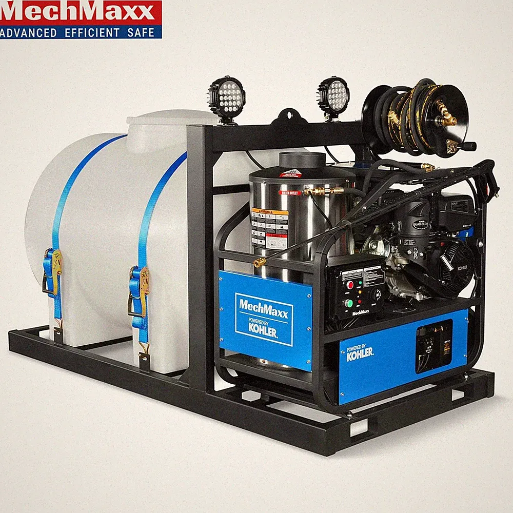 4000 PSI 4GPM Hot Water Pressure Washer Skid Mounted with 245 Gal Tank, HPW40KBT