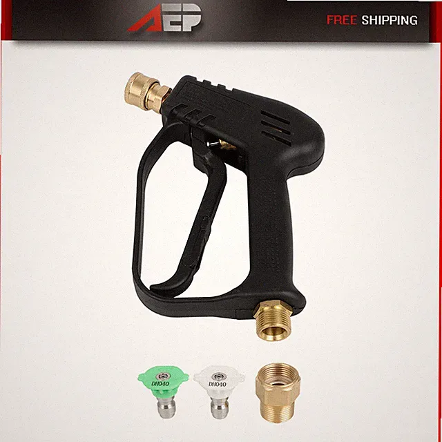 4000 PSI 7 GPM Short Pressure Washer Gun with M22-14mm Inlet Stubby