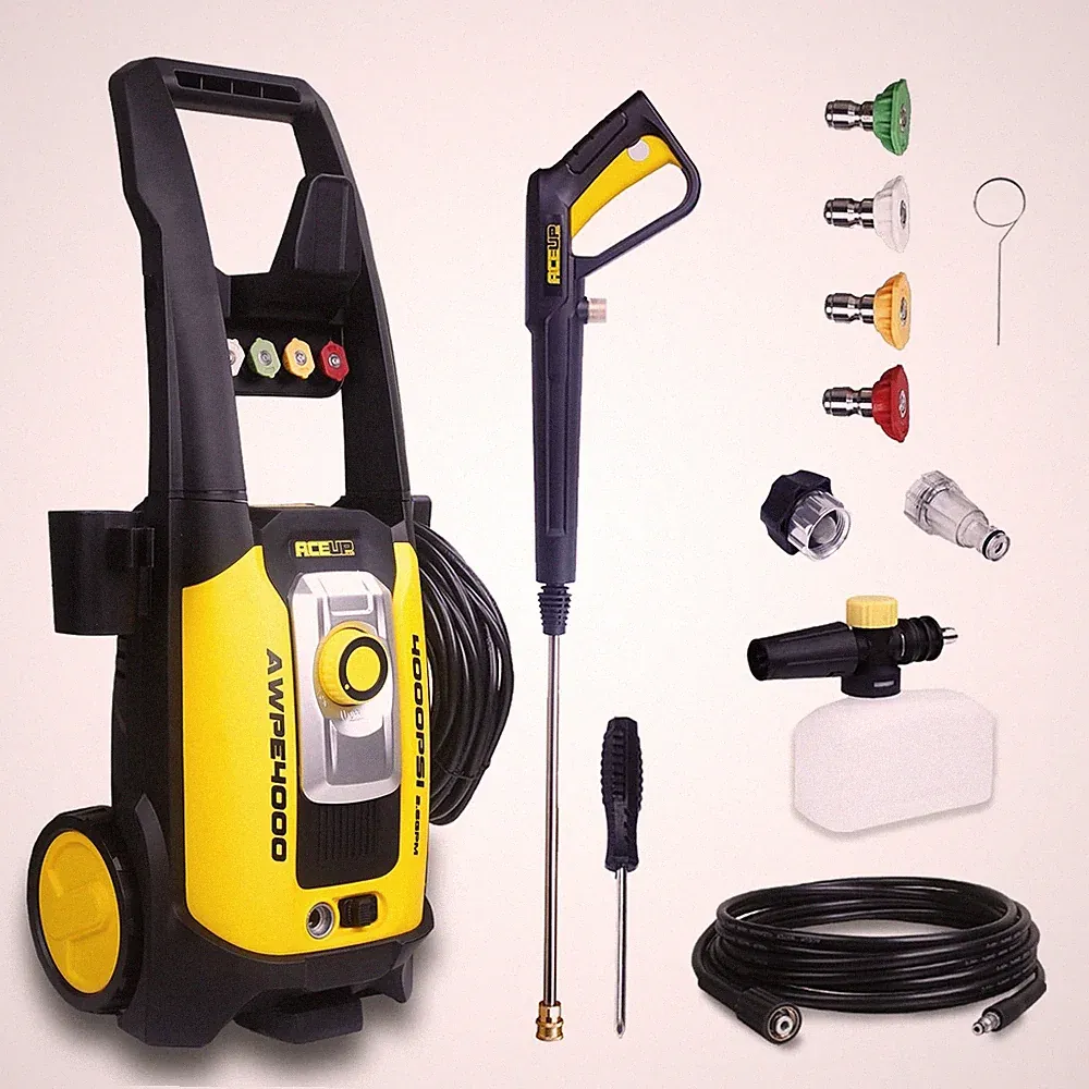 4000 PSI Electric Pressure Washer, High Pressure Power Cleaner with Spray Gun