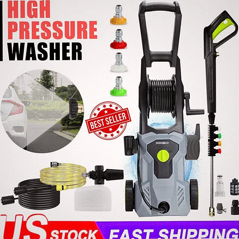 4000 PSI Electric Pressure Washer High Pressure Washer Portable Powered Washer