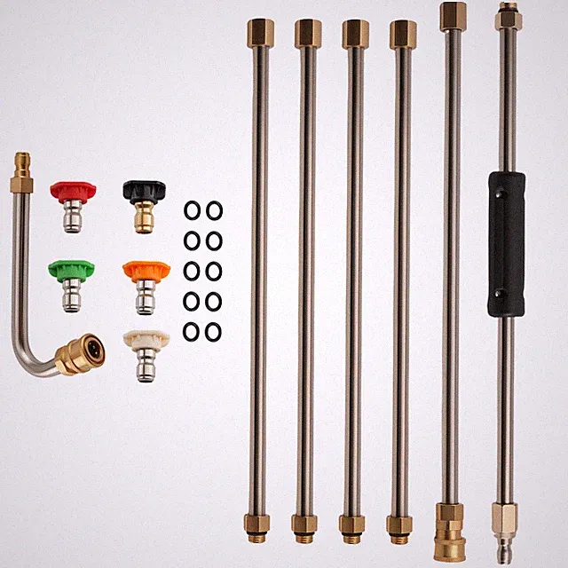 4000 PSI Extension Wand 15 Inch Pressure Washer Stainless Steel Brass 6 Wands