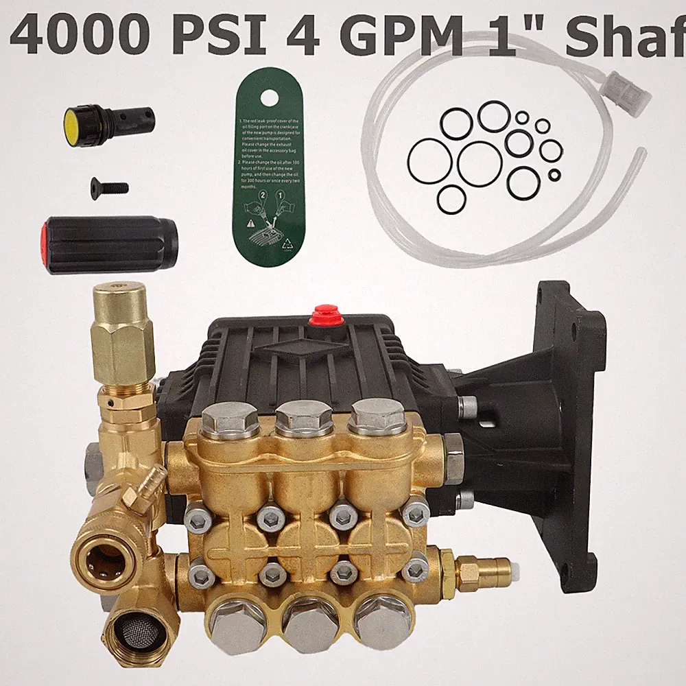 4000 PSI Pressure Power Washer Pump 1" Hollow Shaft Water Pump 4.0 GPM