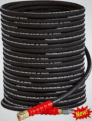 4000 PSI Pressure Washer Hose 3/8 Inch x 50 FT Quick Connect Heavy duty