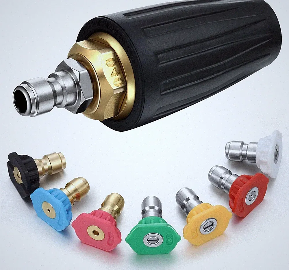 4000 Psi Pressure Washer Rotating Turbo Nozzle 4.0 Gpm Quick Connector Turbo Noz