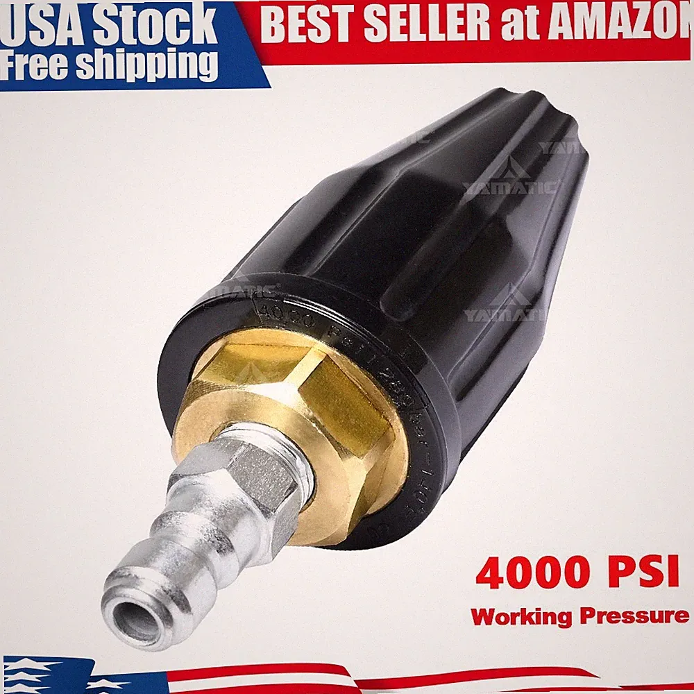 4000 PSI Pressure Washer Turbo Spray Nozzle 4.0 GPM for Hot Water