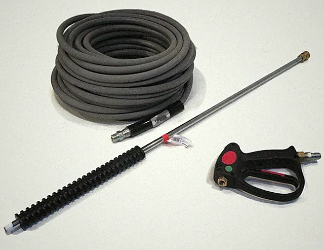 4000 PSI SPRAY GUN, 36" Wand, & 100' Hose for QC-308SS, QC-308, QC308SS, QC308