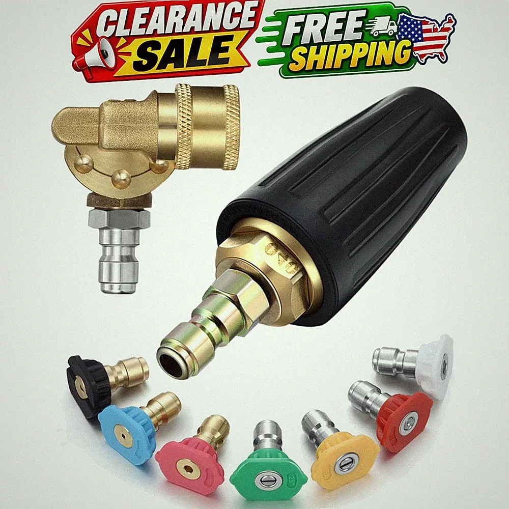 4000 Psi Turbo Nozzle Pressure Washer Tips with 1/4 Quick Connector 4500 Psi...