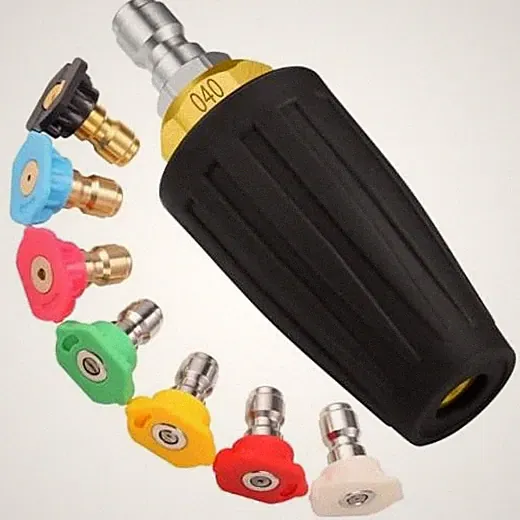 4000 PSI Turbo Nozzle Pressure Washer with 7 Single-Head + 7 Nozzle Tips Black