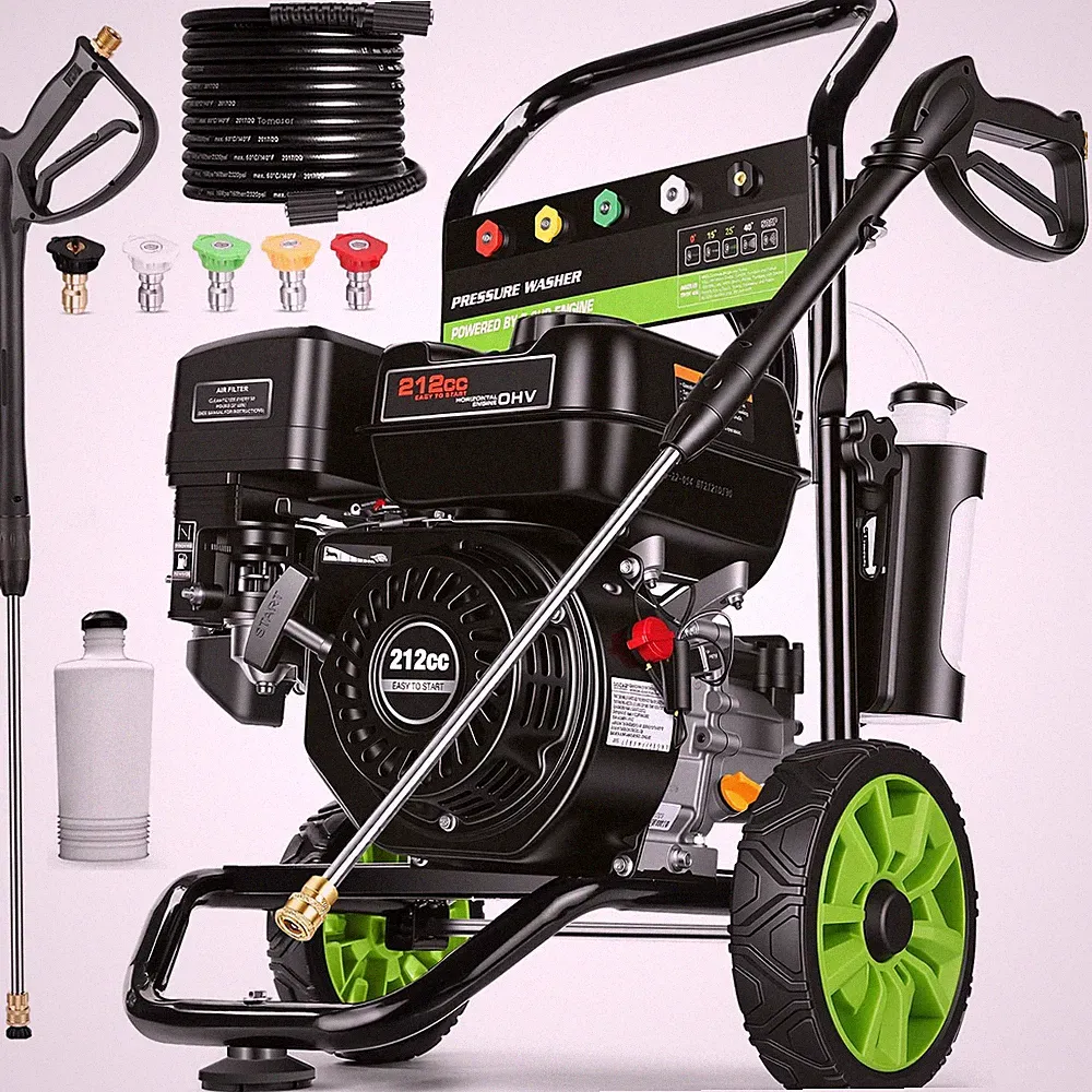 4000PSI 4GPM Gas Pressure Washer 212CC 7HP Commercial Power Washer 25FT Hose