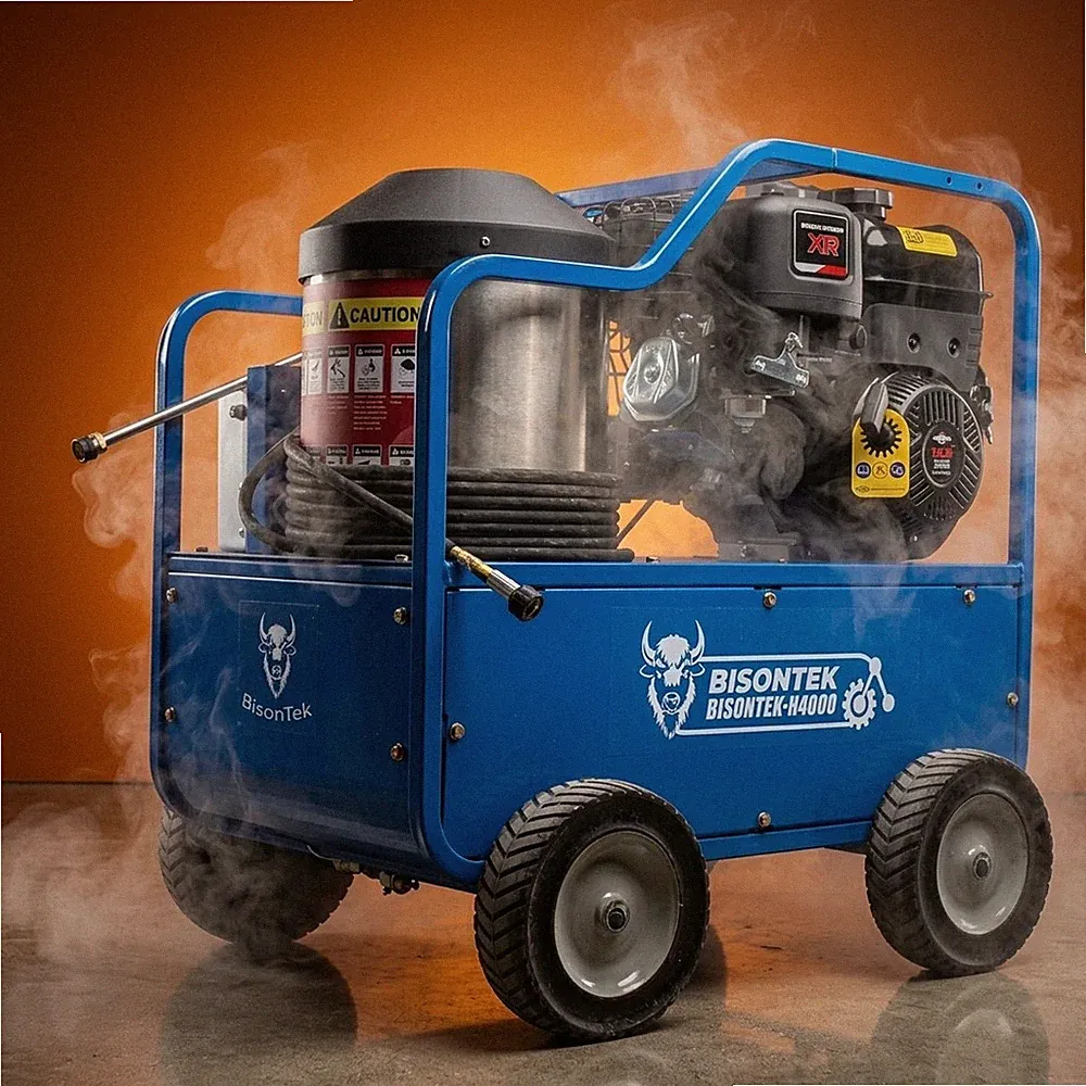 4000PSI 4GPM Hot Water Pressure Washer 13.5HP Gas Engine EPA Commercial Grade