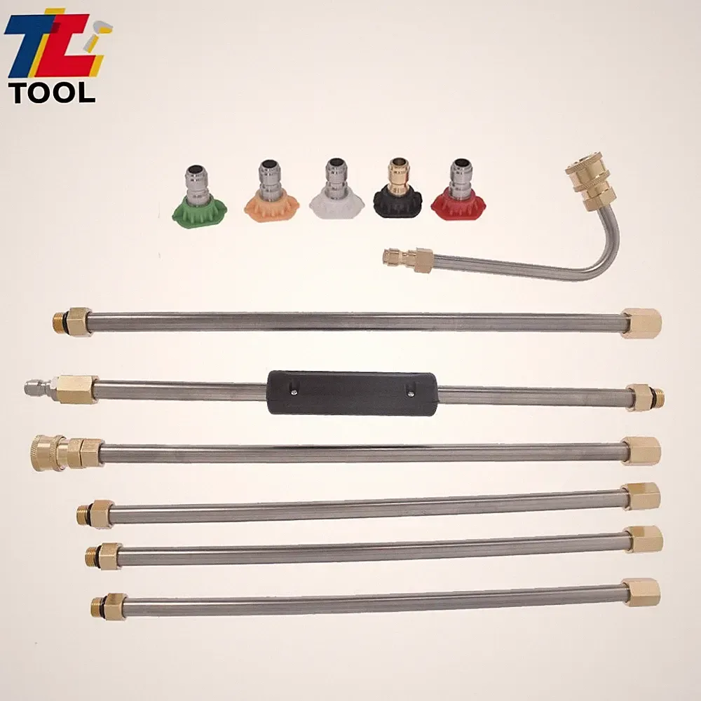 4000PSI 5 Cleaner Nozzle And Hose High Pressure Washer Extension Wand Set Kit