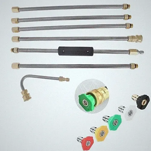 4000PSI Cleaner Nozzle And Hose High Pressure Washer Extension Wand Set Kit 5