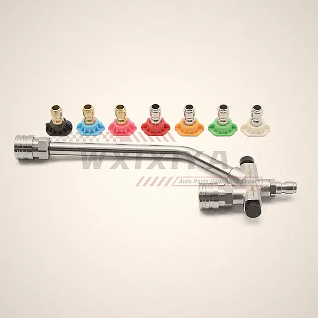 4000PSI Dual Connector Pressure Washer Nozzle w/ 7 Spray Tip 1/4" Quick Connect