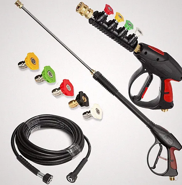 4000PSI High Pressure Car Garden Power Washer Spray Gun wand Jet Nozzle Hose Kit