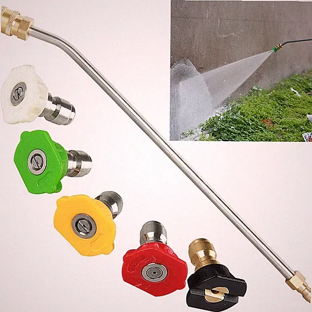 4000PSI High Pressure Car Power Washer Spray Gun Wand 14" Extension Lance Nozzle