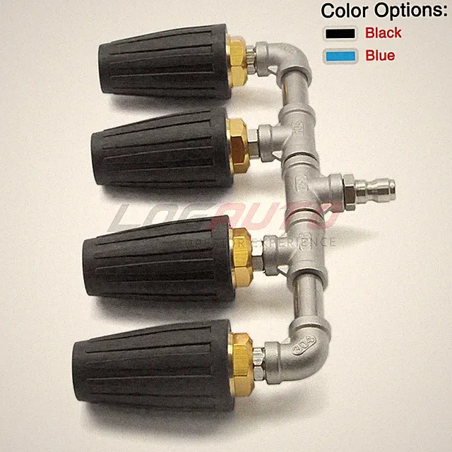 4000PSI High Pressure Power Washer 360° Rotating Four Turbo Nozzle Spray Tip