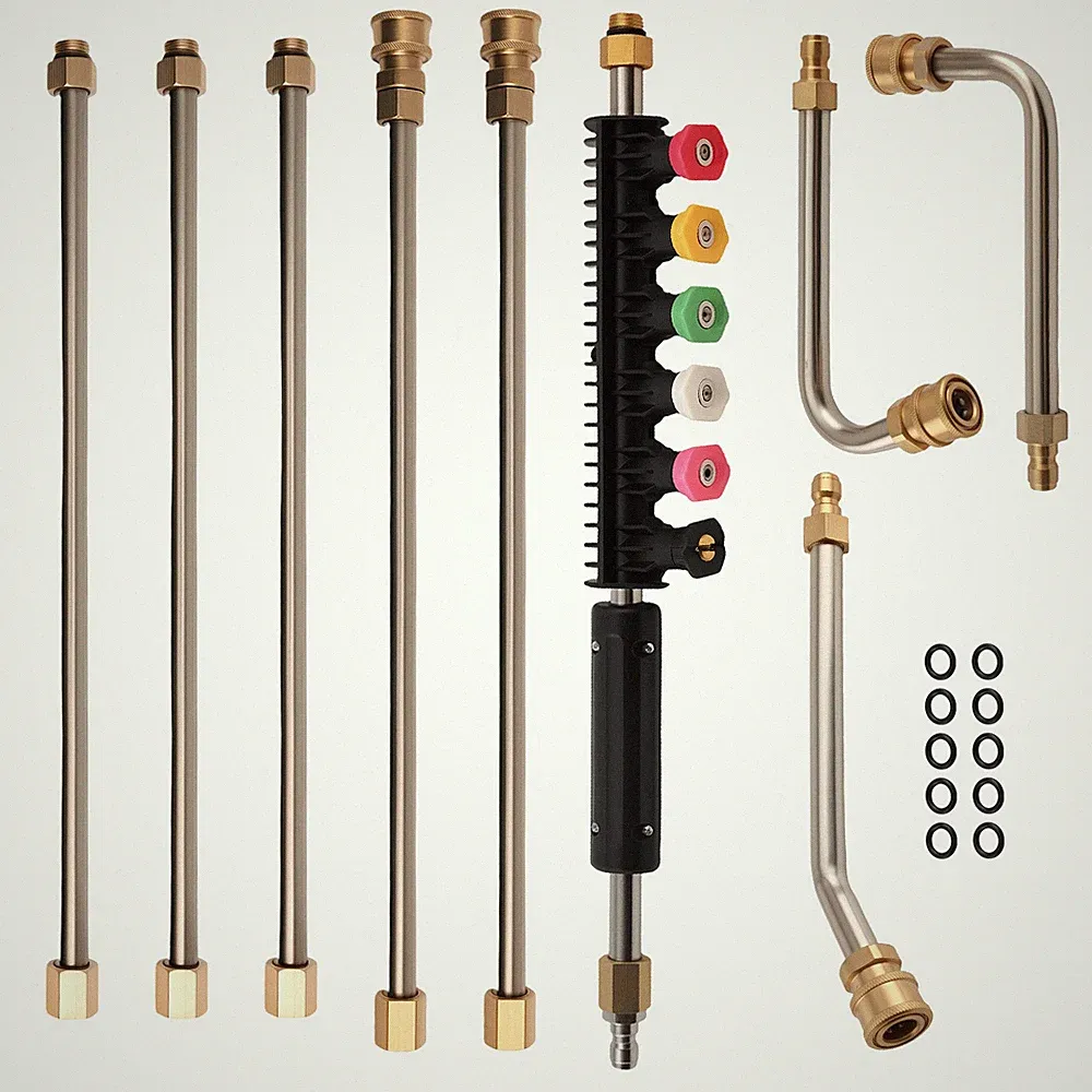 4000PSI High Pressure Washer Extension Wand Replace Lance Gutter Cleaner Kit