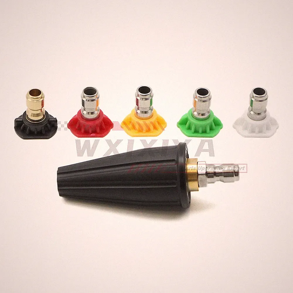 4000PSI High-Pressure Washer Turbo Nozzle With 5 Spray Tip 3.0GPM Quick Connect