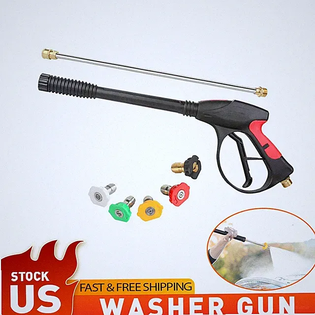 4000PSI Pressure Spray Gun 19 Inch Extension Wand 5 Nozzles for Honda Excell