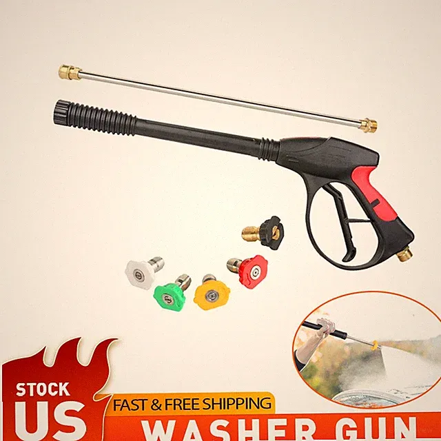 4000PSI Pressure Spray Gun 19 Inch Wand Extension 5 Nozzles for Honda Excell