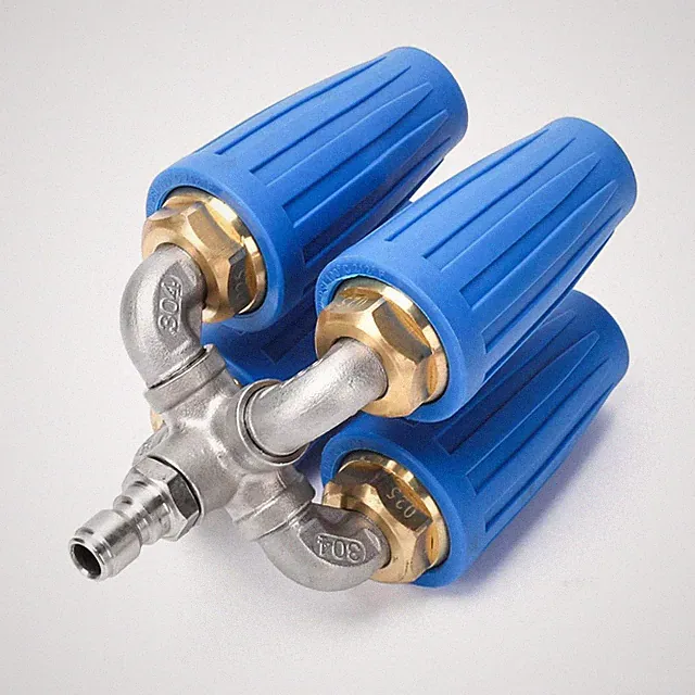 4000PSI Pressure Washer 1/4" Connector Rotating 4 Outlet Orifice Turbo Nozzle