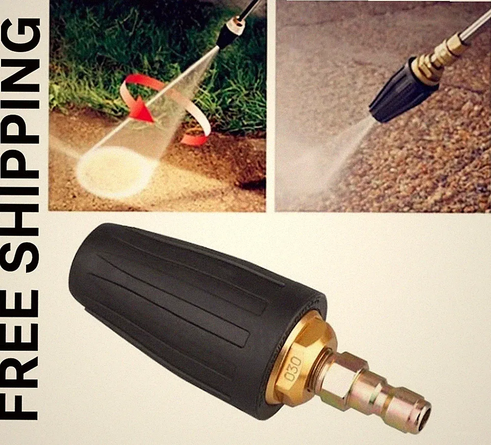4000PSI Pressure Washer Rotating Turbo Nozzle 4.0GPM 1/4" Quick Connect Spray