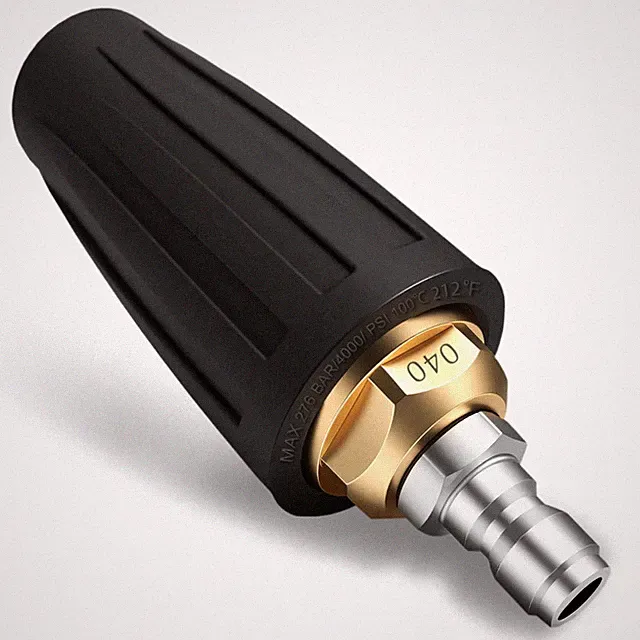 4000PSI Pressure Washer Tips Turbo Nozzle 360° Rotating w/ 1/4" Quick Connect