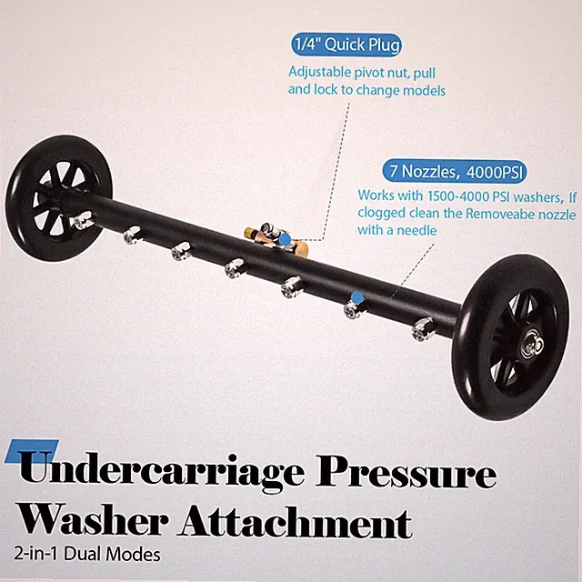4000PSI Pressure Washer Undercarriage Car Cleaner Underbody Wash Broom New