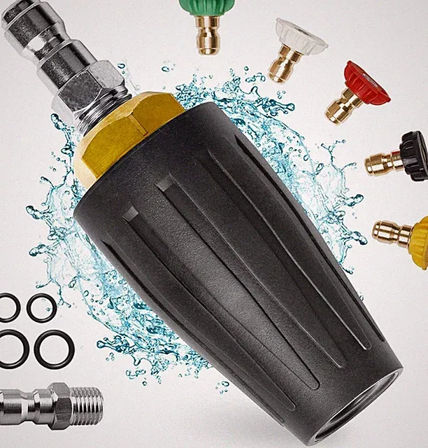4000PSI Turbo Nozzle Universal Pressure Washer Nozzle Tips Rotating Nozzle 2.6