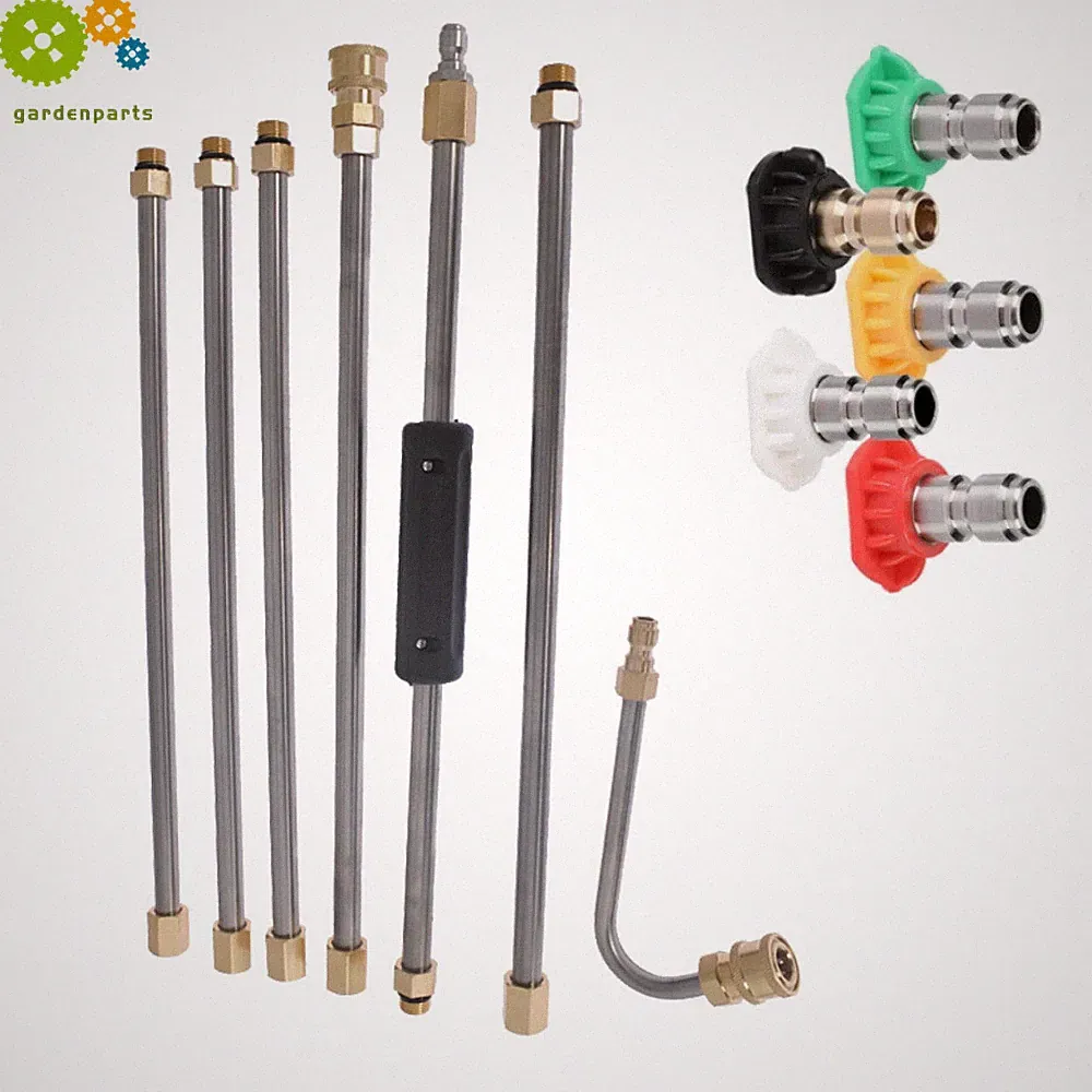 4000PSI Washer Extension Wand Set 5 Cleaner Nozzle And Hose Kit High Pressure