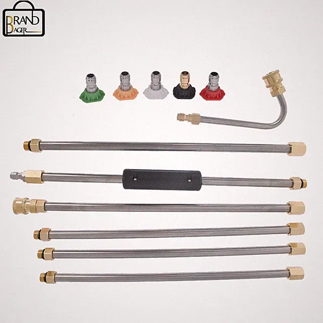 4000PSI Washer Extension Wand Set 5 Cleaner Nozzle+Hose Kit For Garden Cleaning