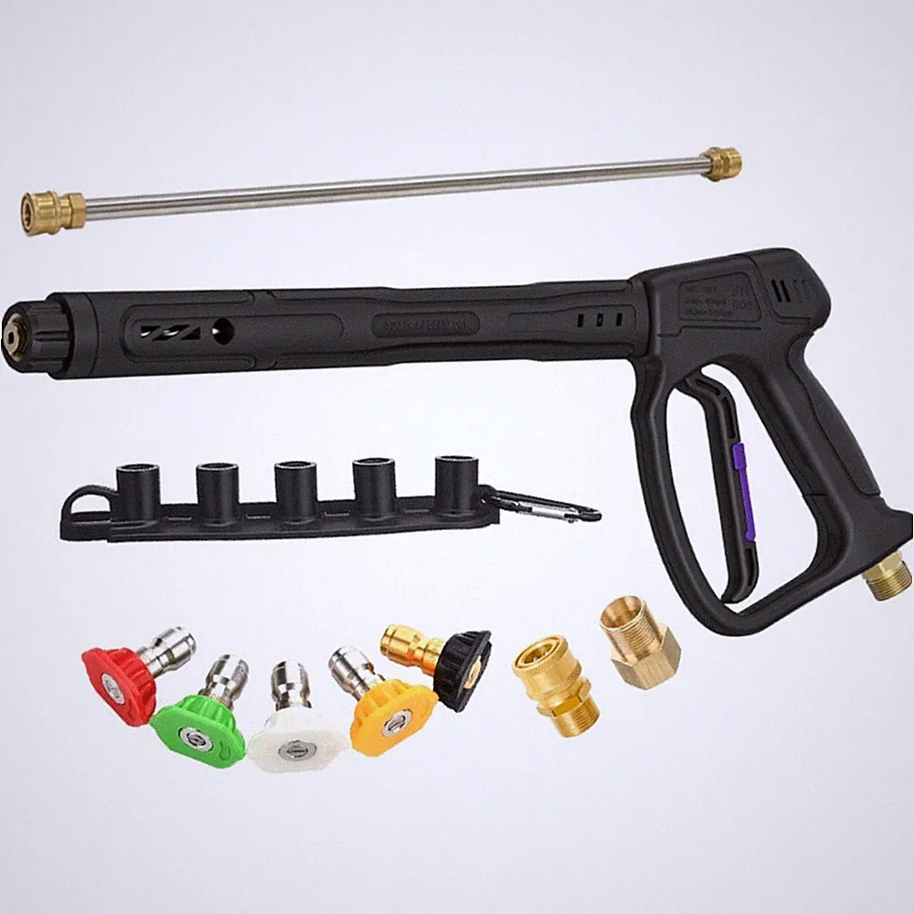 400bar Pressure Washer Pistol with 360 Degree Swivel and Adjustable Length